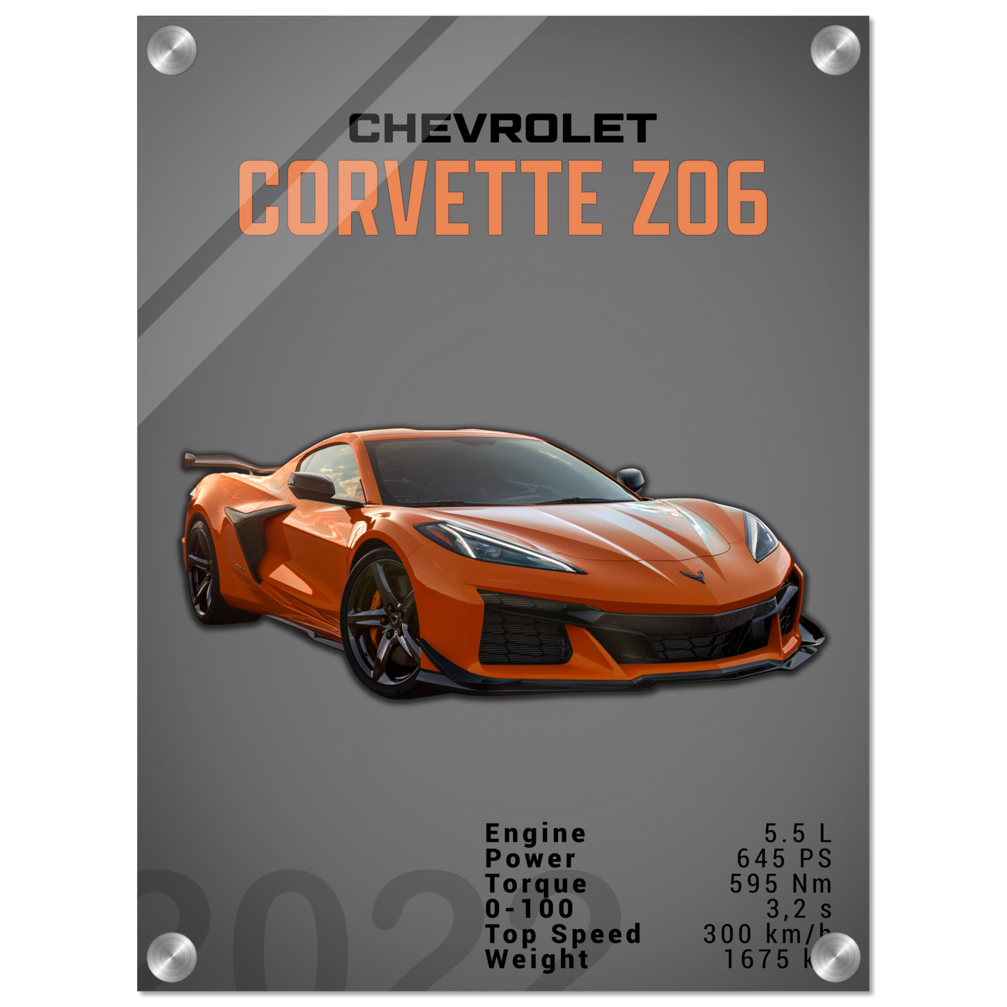 Chevrolet Corvette 2022 Z06 C8 (CHEVY01D)
