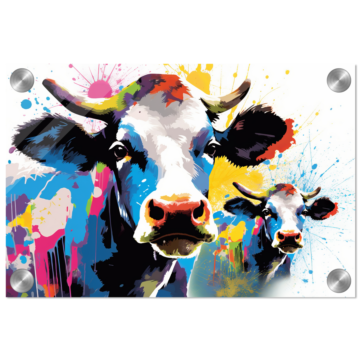 Kuh Kühe Pop-Art (COW13)