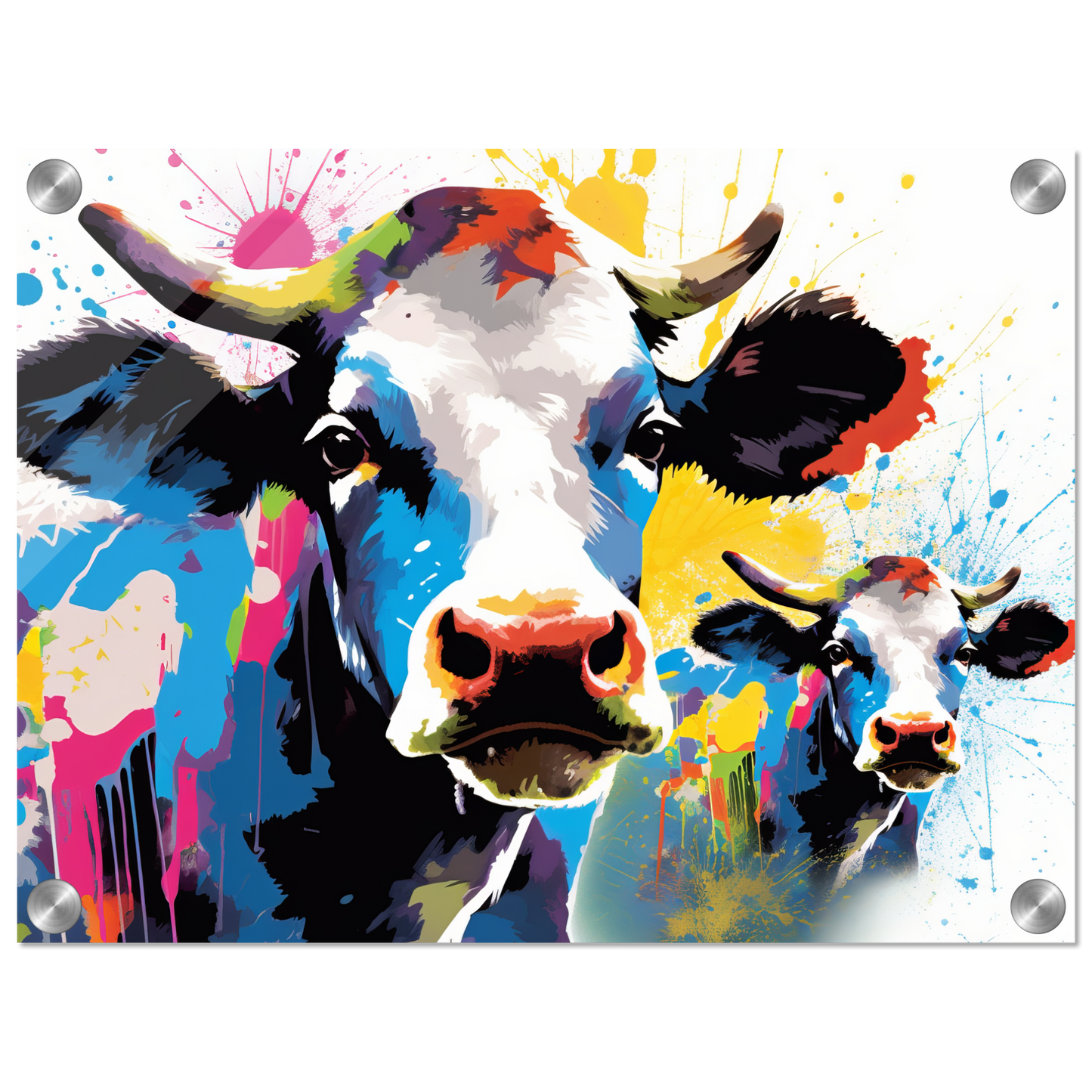 Kuh Kühe Pop-Art (COW13)