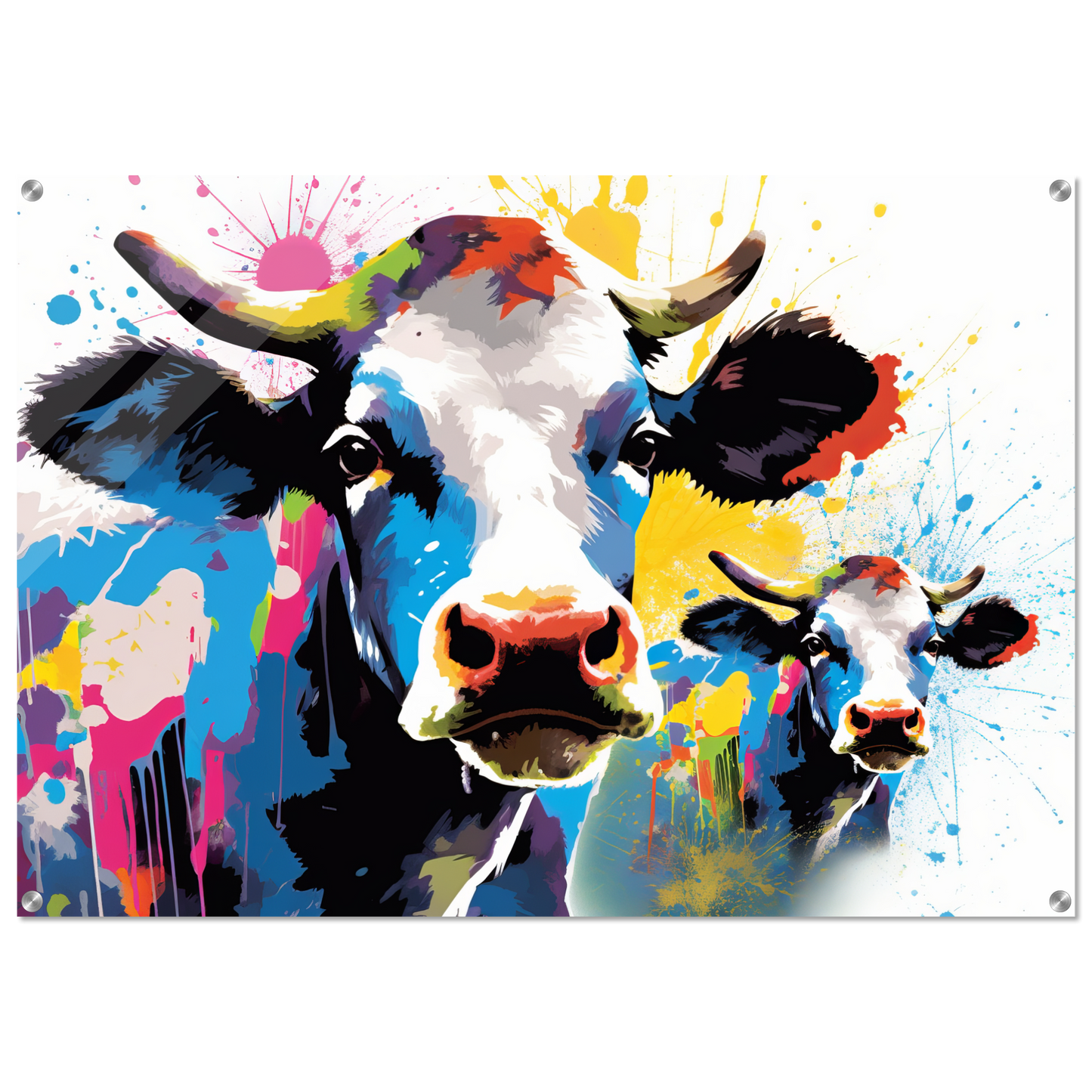 Kuh Kühe Pop-Art (COW13)