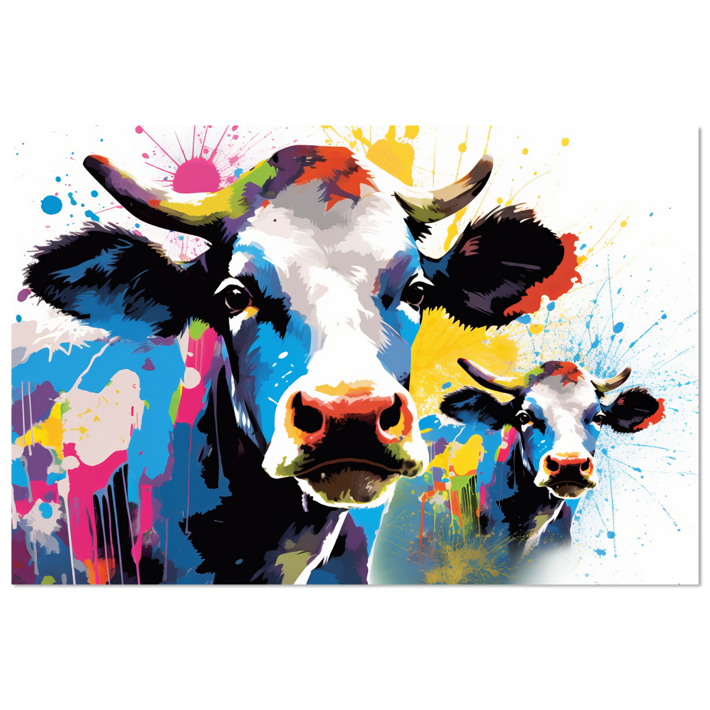 Kuh Kühe Pop-Art (COW13)