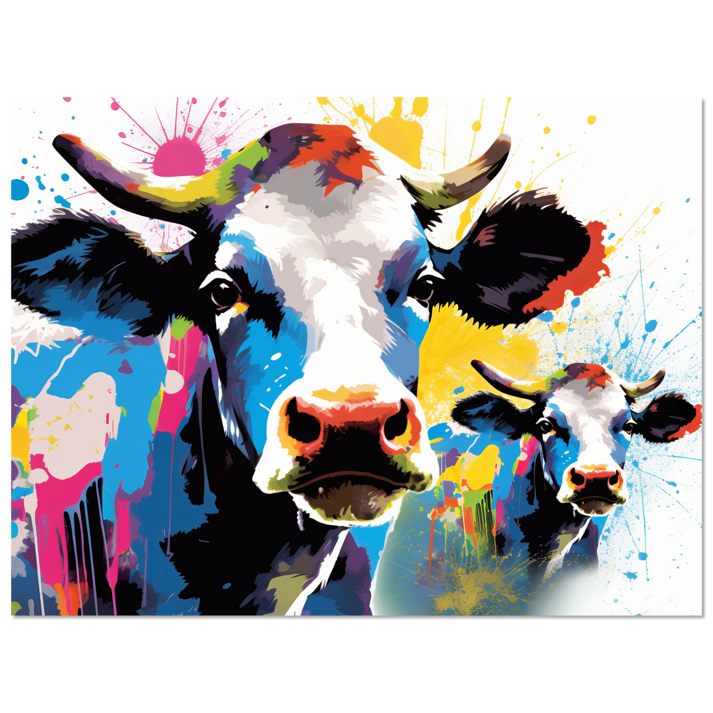 Kuh Kühe Pop-Art (COW13)