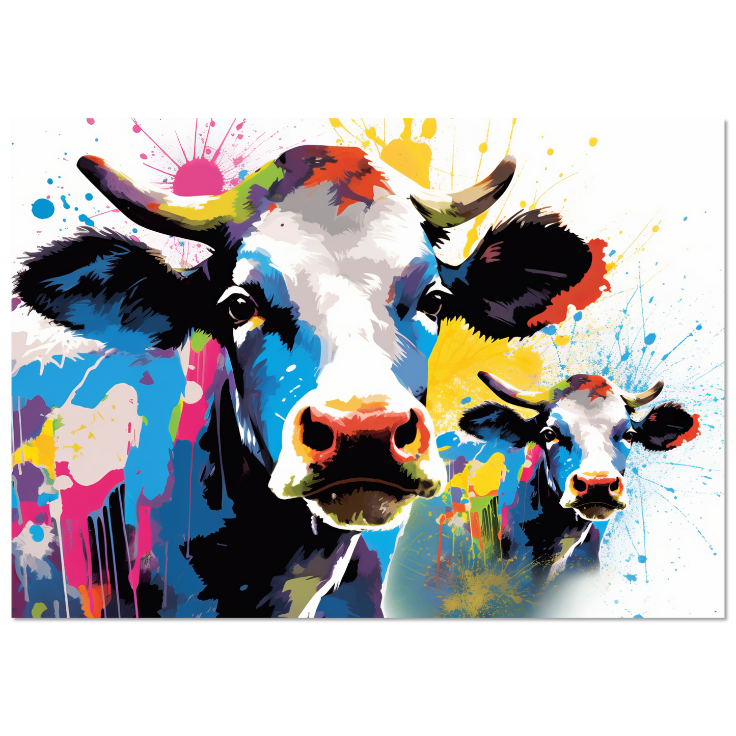 Kuh Kühe Pop-Art (COW13)