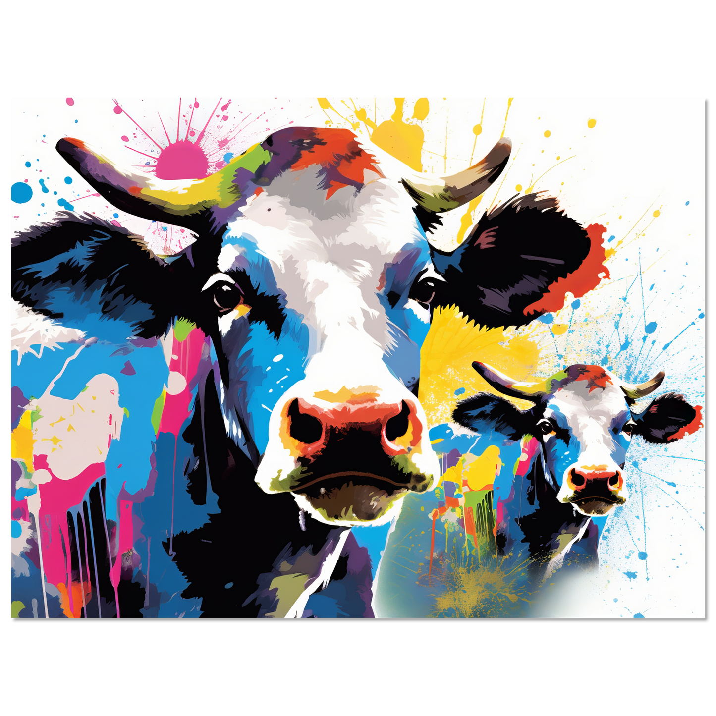 Kuh Kühe Pop-Art (COW13)