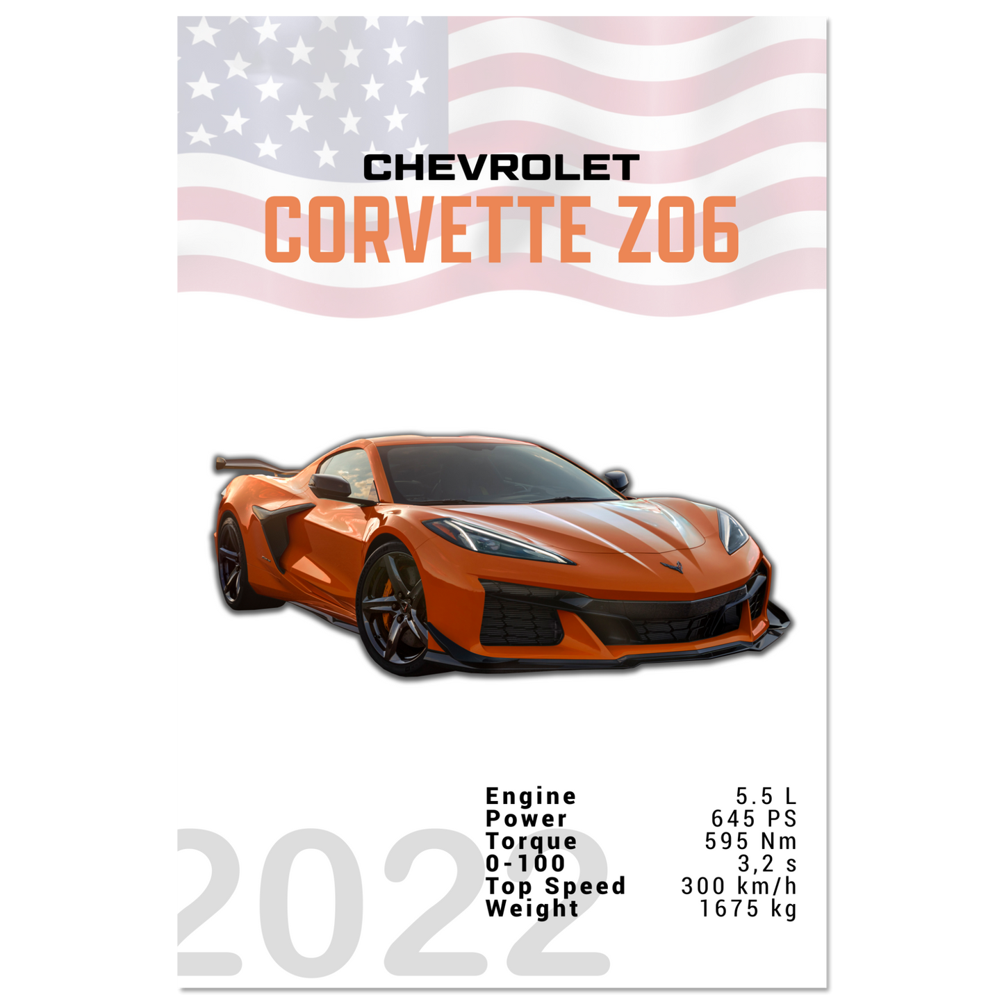 Chevrolet Corvette 2022 Z06 C8 (CHEVY01)