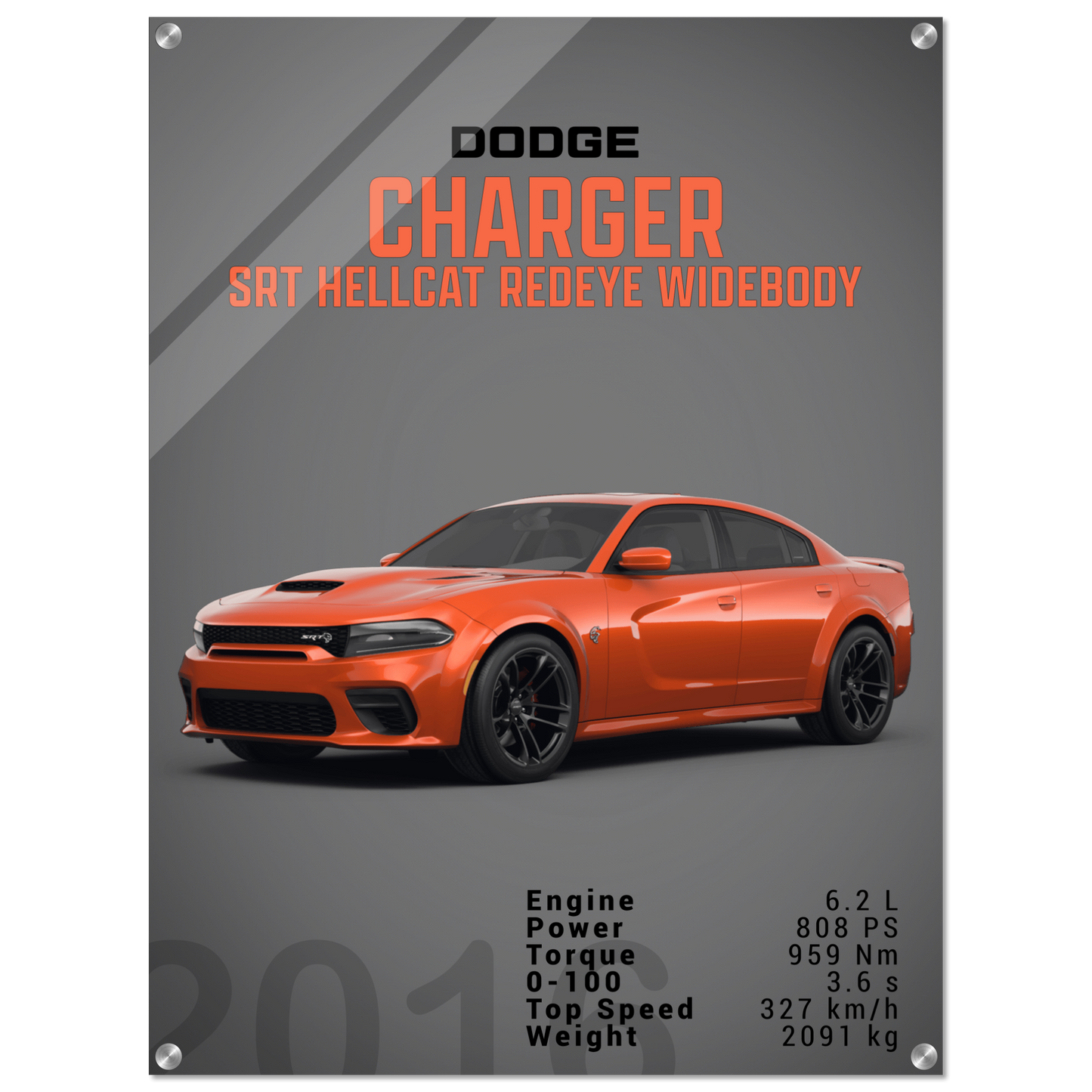 Dodge Charger SRT Hellcat Redeye Widebody (DODGE05D)