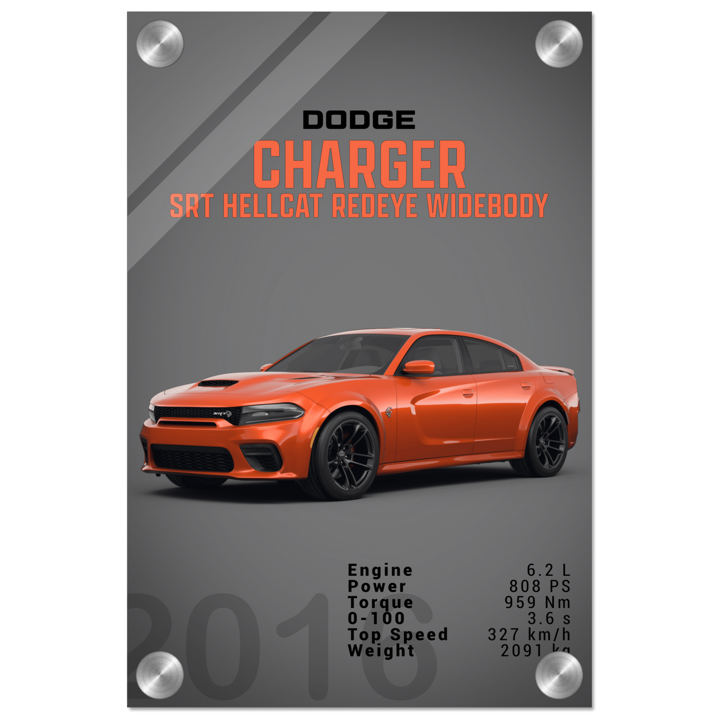 Dodge Charger SRT Hellcat Redeye Widebody (DODGE05D)