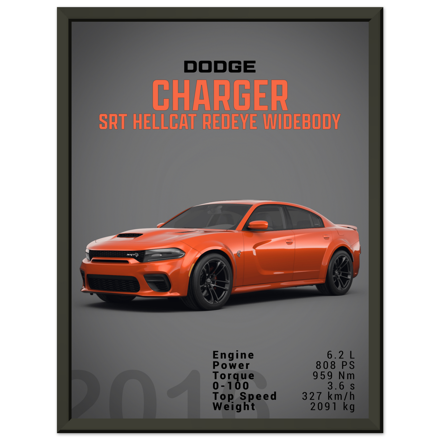 Dodge Charger SRT Hellcat Redeye Widebody (DODGE05D)