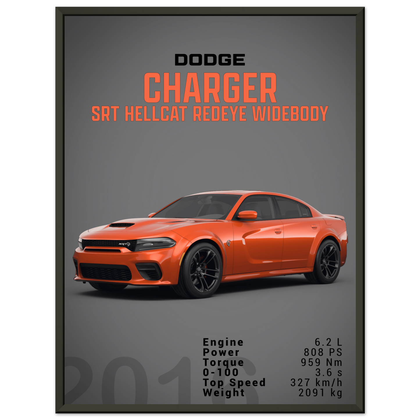 Dodge Charger SRT Hellcat Redeye Widebody (DODGE05D)