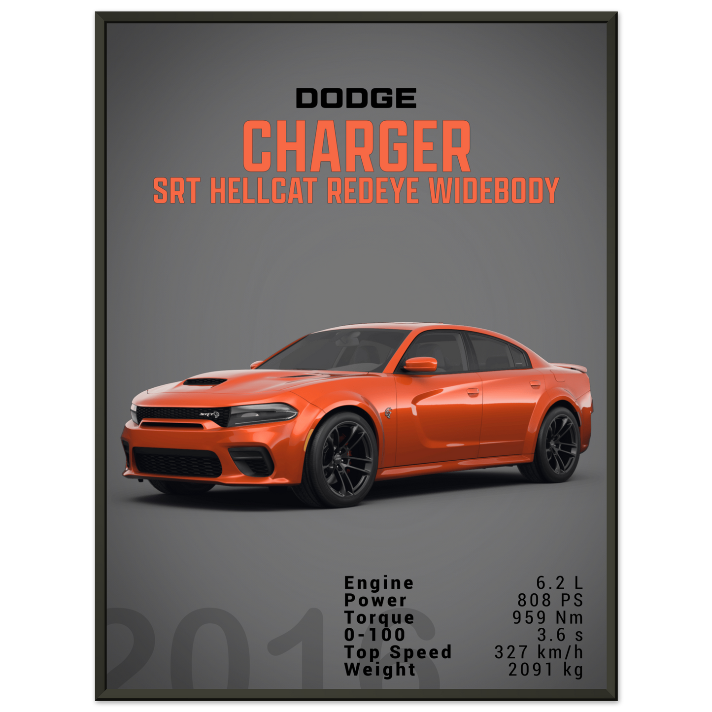 Dodge Charger SRT Hellcat Redeye Widebody (DODGE05D)