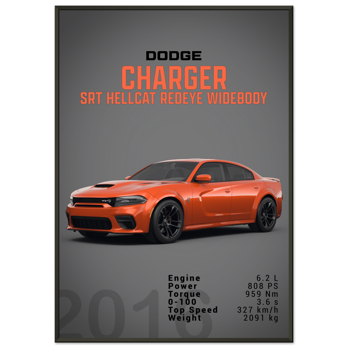 Dodge Charger SRT Hellcat Redeye Widebody (DODGE05D)