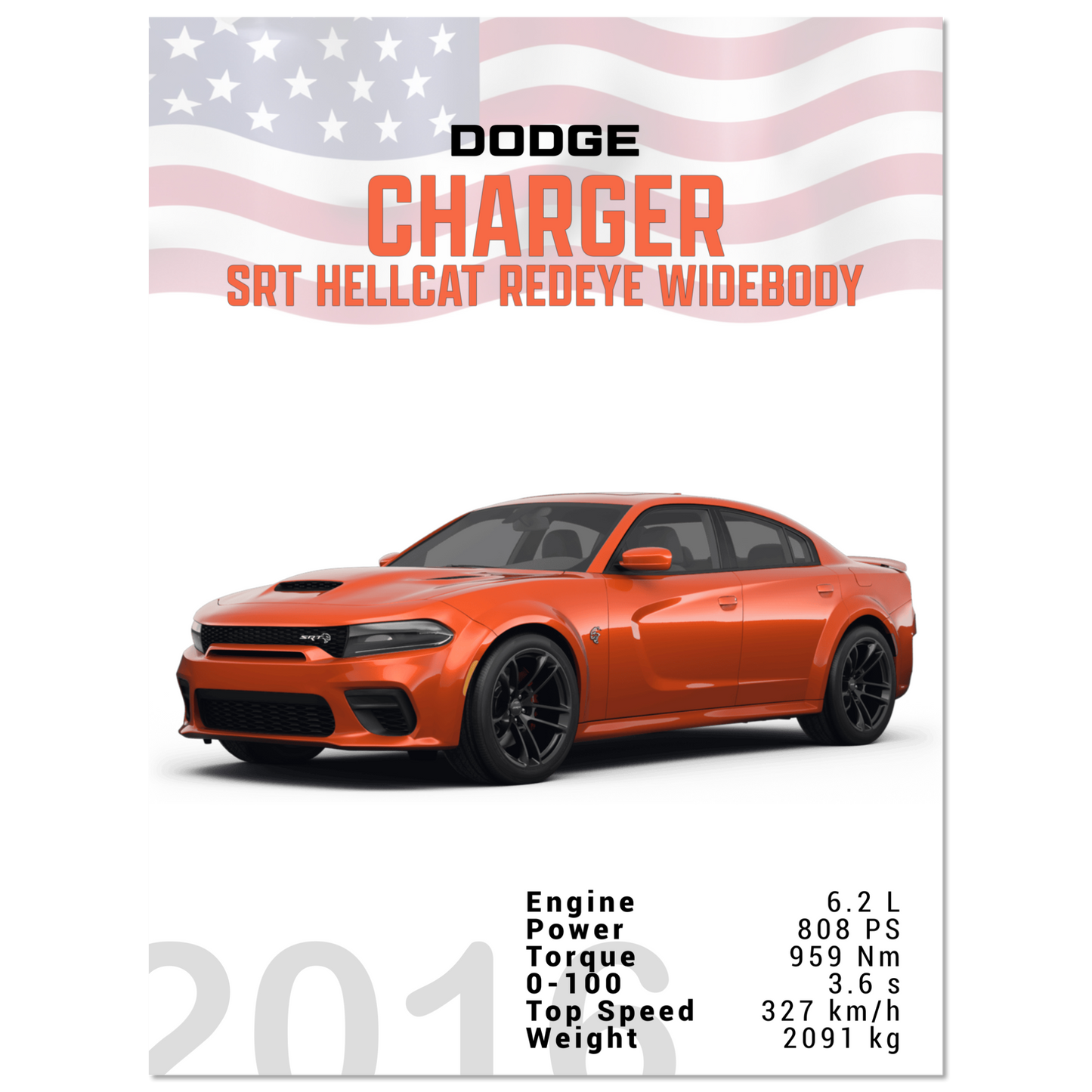 Dodge Charger SRT Hellcat Redeye Widebody (DODGE05)