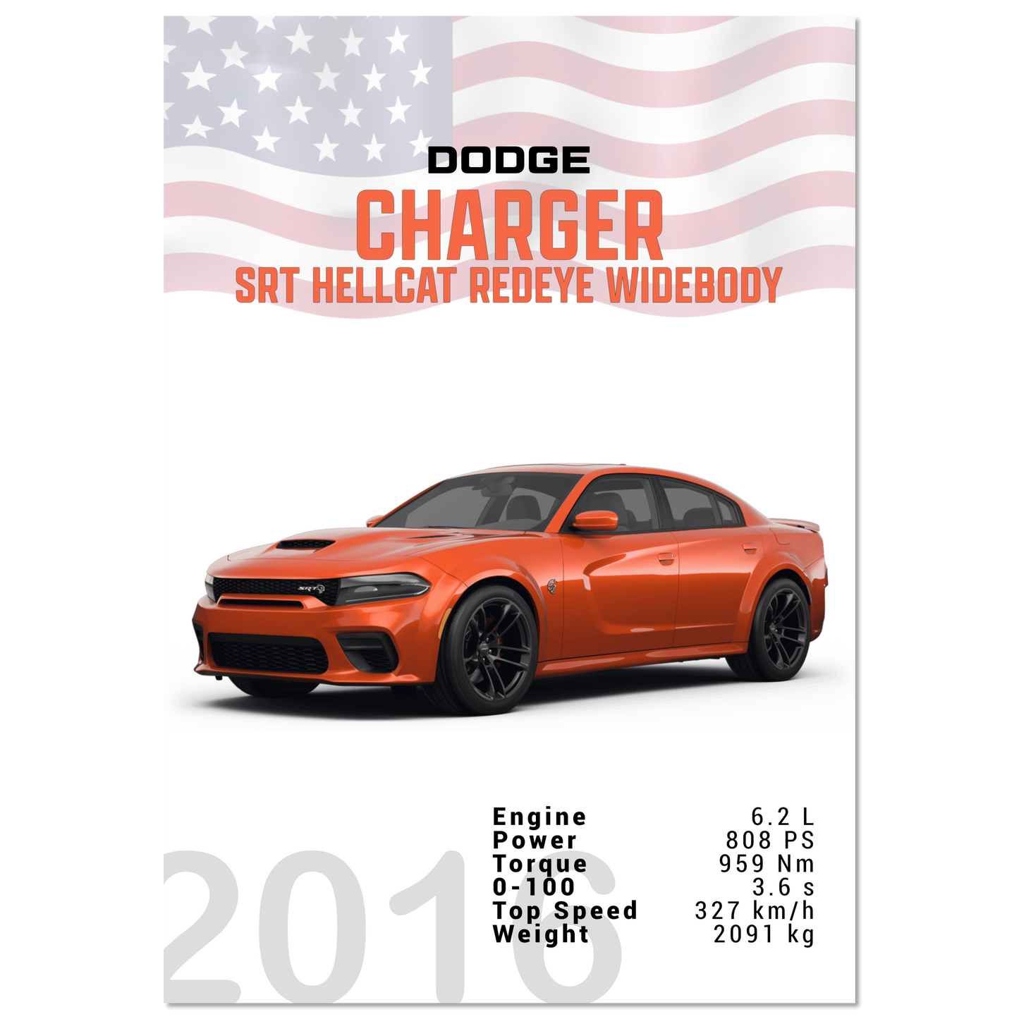 Dodge Charger SRT Hellcat Redeye Widebody (DODGE05)