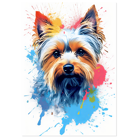 Hund Yorkshire Terrier Pop-Art (DOG56)