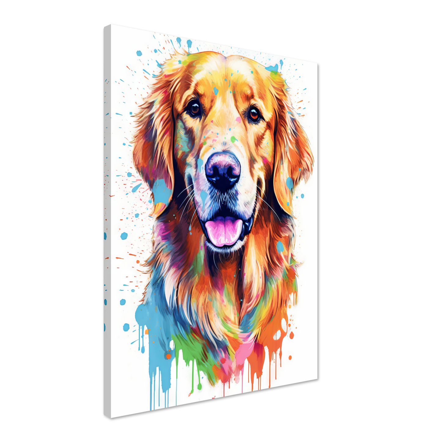 Dog Golden Retriever Pop Art (DOG96)
