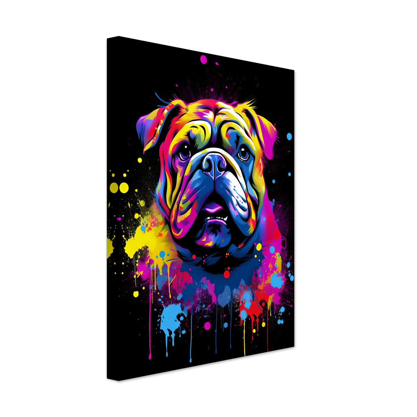 Dog Bulldog Pop Art (DOG101)