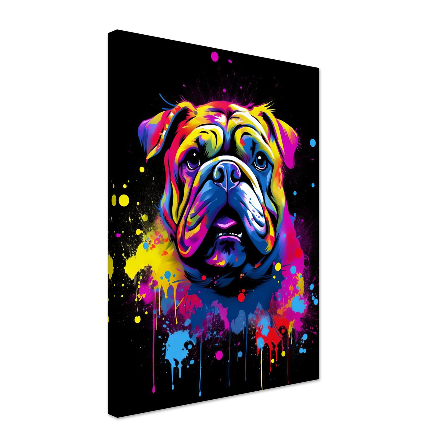 Dog Bulldog Pop Art (DOG101)