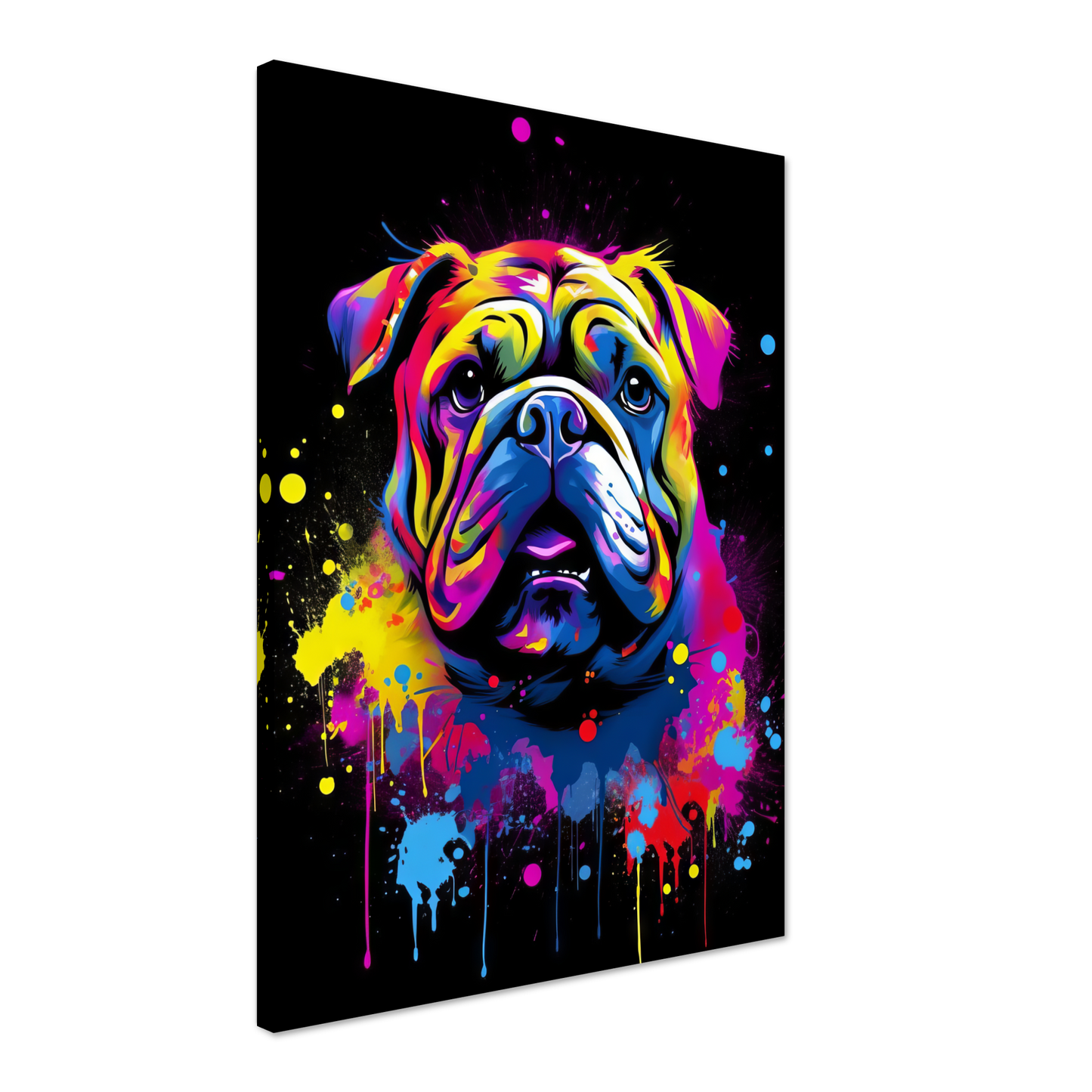 Dog Bulldog Pop Art (DOG101)