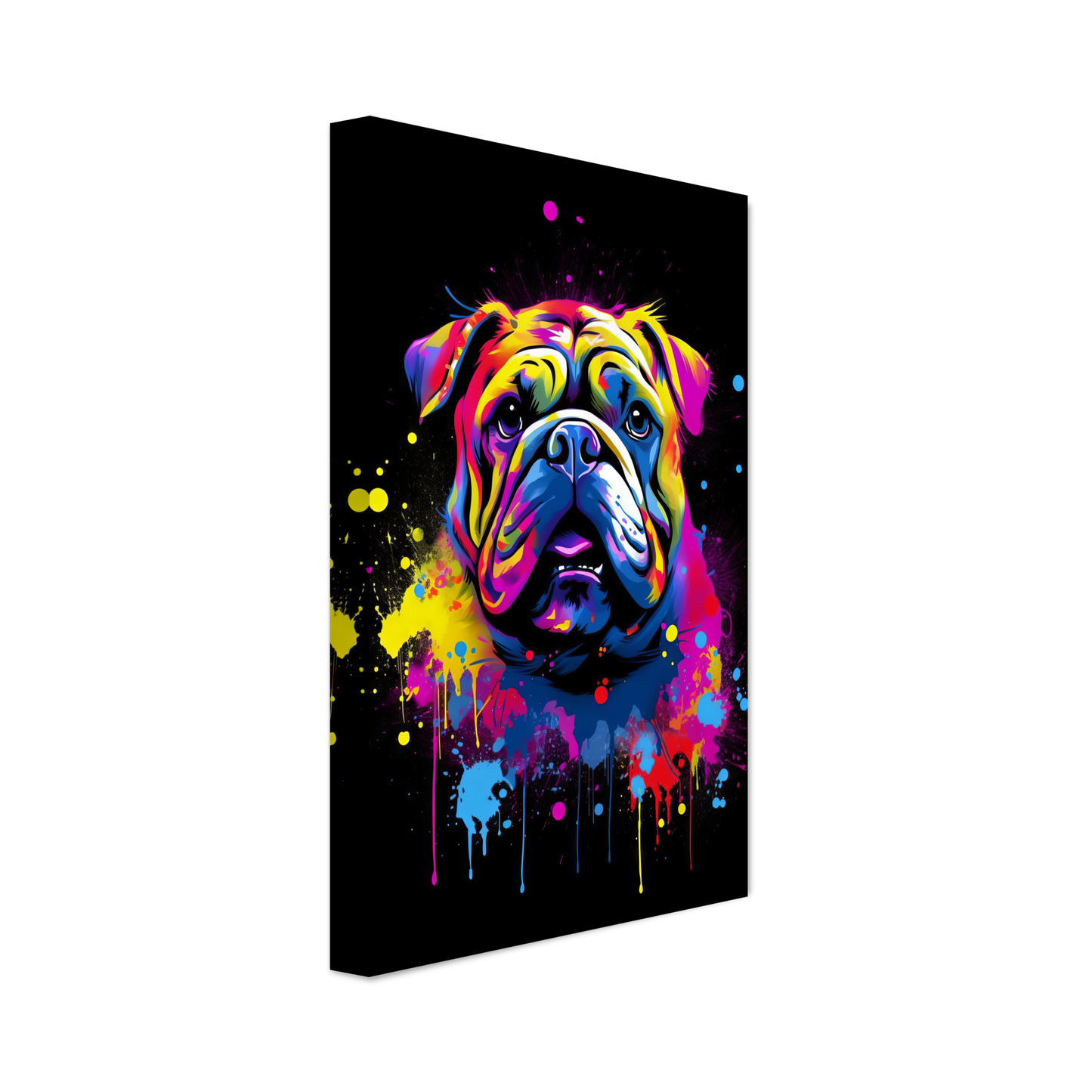 Dog Bulldog Pop Art (DOG101)