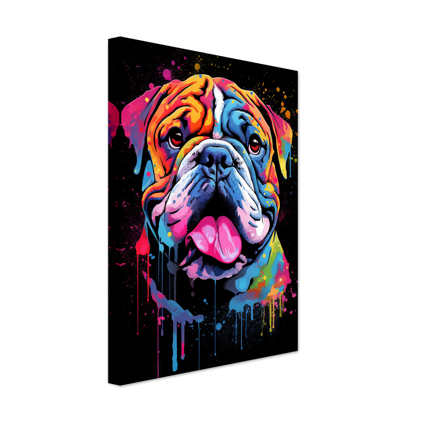 Dog Bulldog Pop Art (DOG102)
