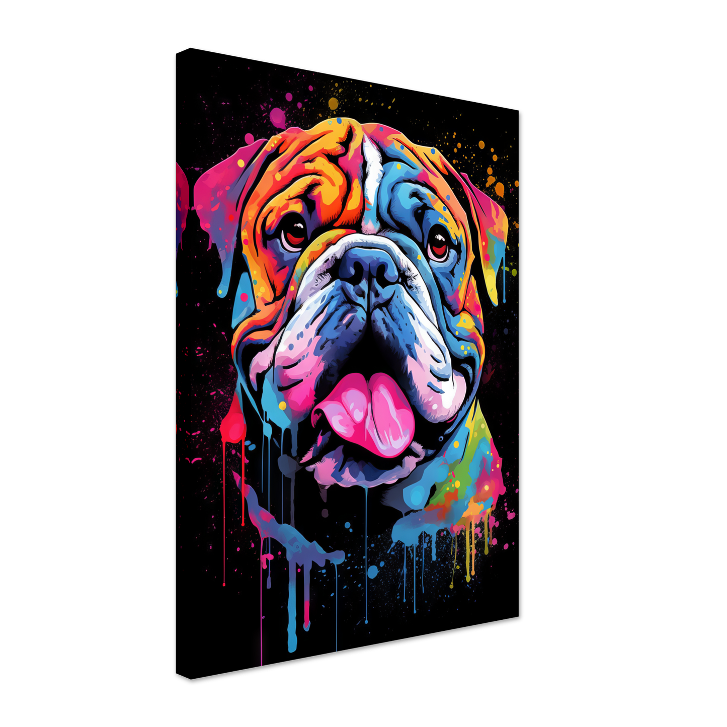 Dog Bulldog Pop Art (DOG102)