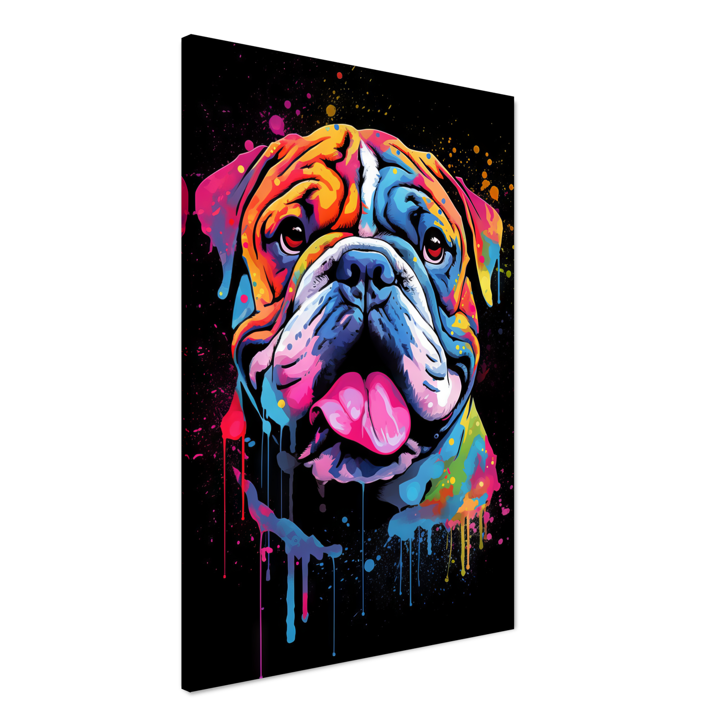 Dog Bulldog Pop Art (DOG102)