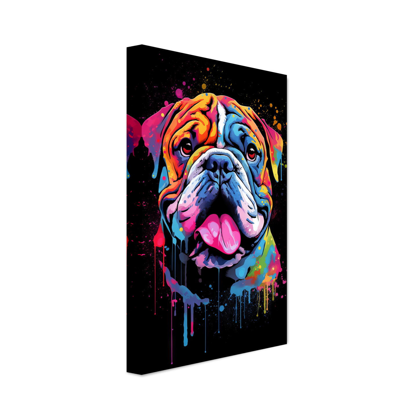 Dog Bulldog Pop Art (DOG102)