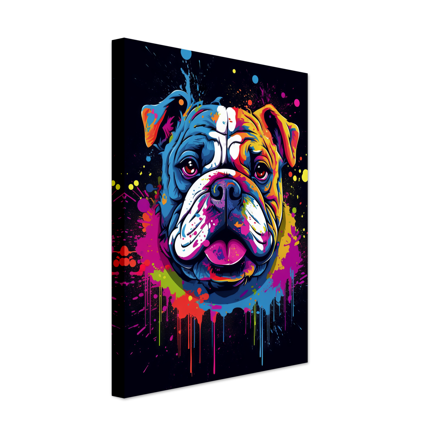 Dog Bulldog Pop Art (DOG104)
