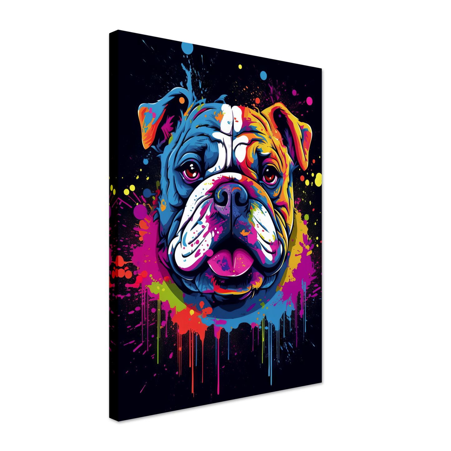 Dog Bulldog Pop Art (DOG104)