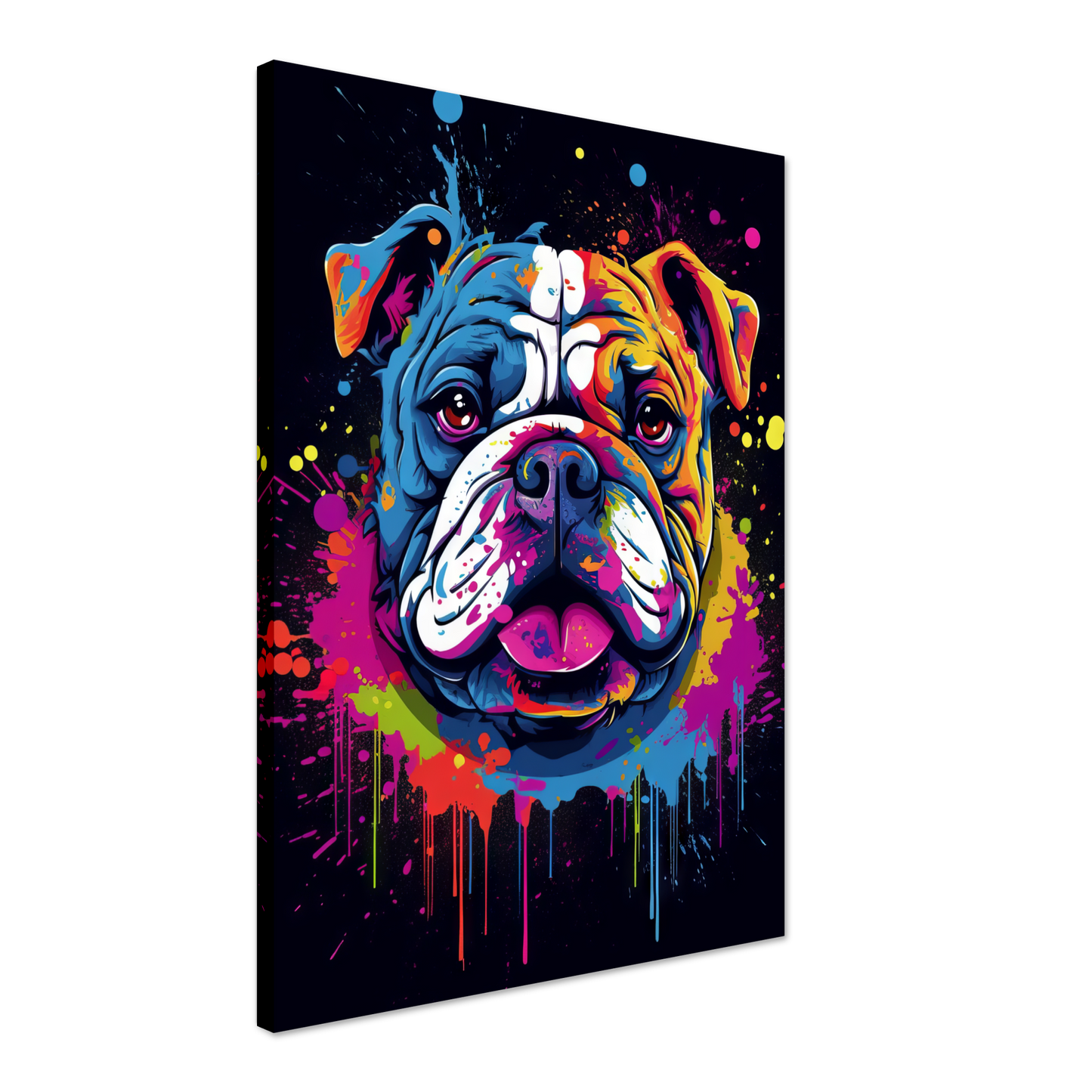 Dog Bulldog Pop Art (DOG104)