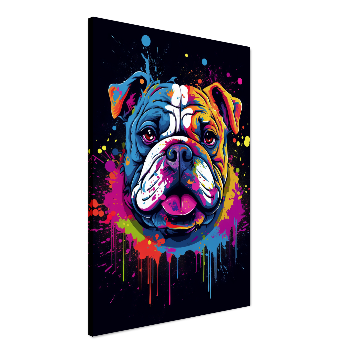 Dog Bulldog Pop Art (DOG104)