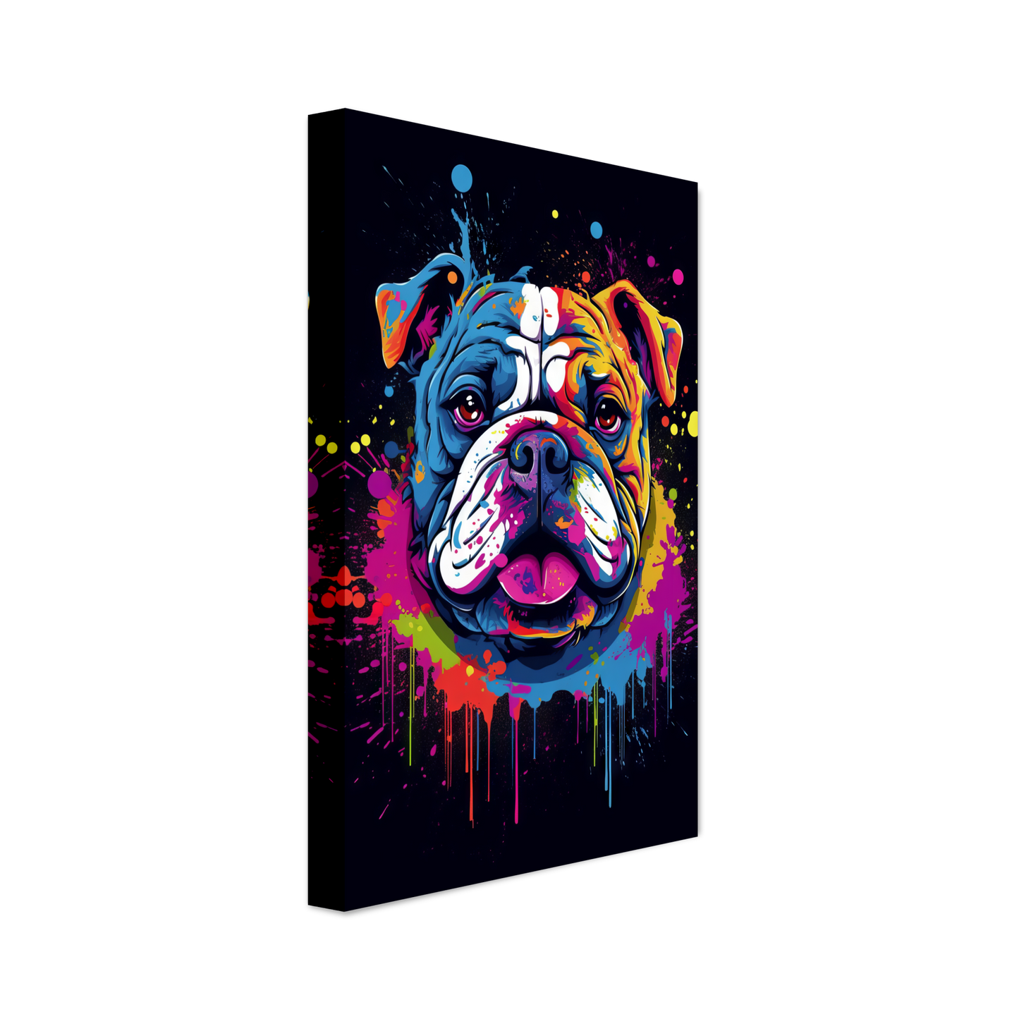 Dog Bulldog Pop Art (DOG104)