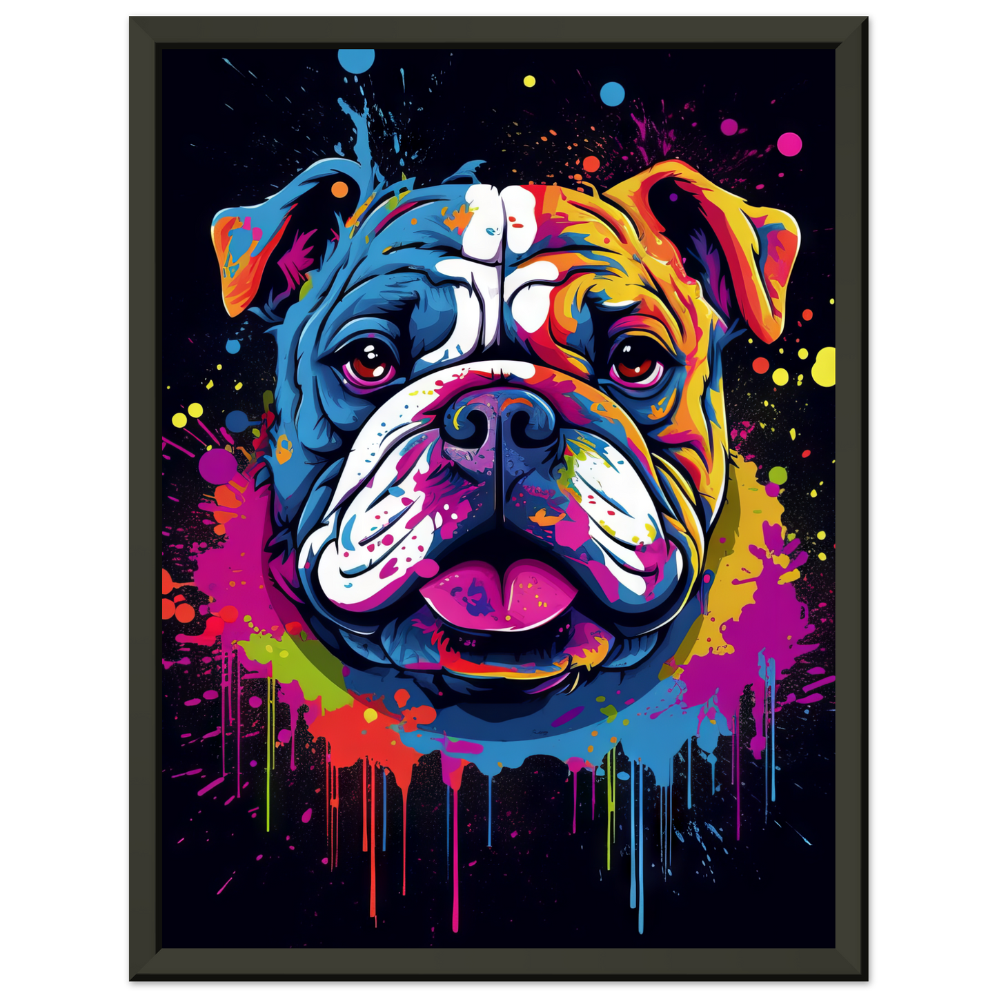 Dog Bulldog Pop Art (DOG104)
