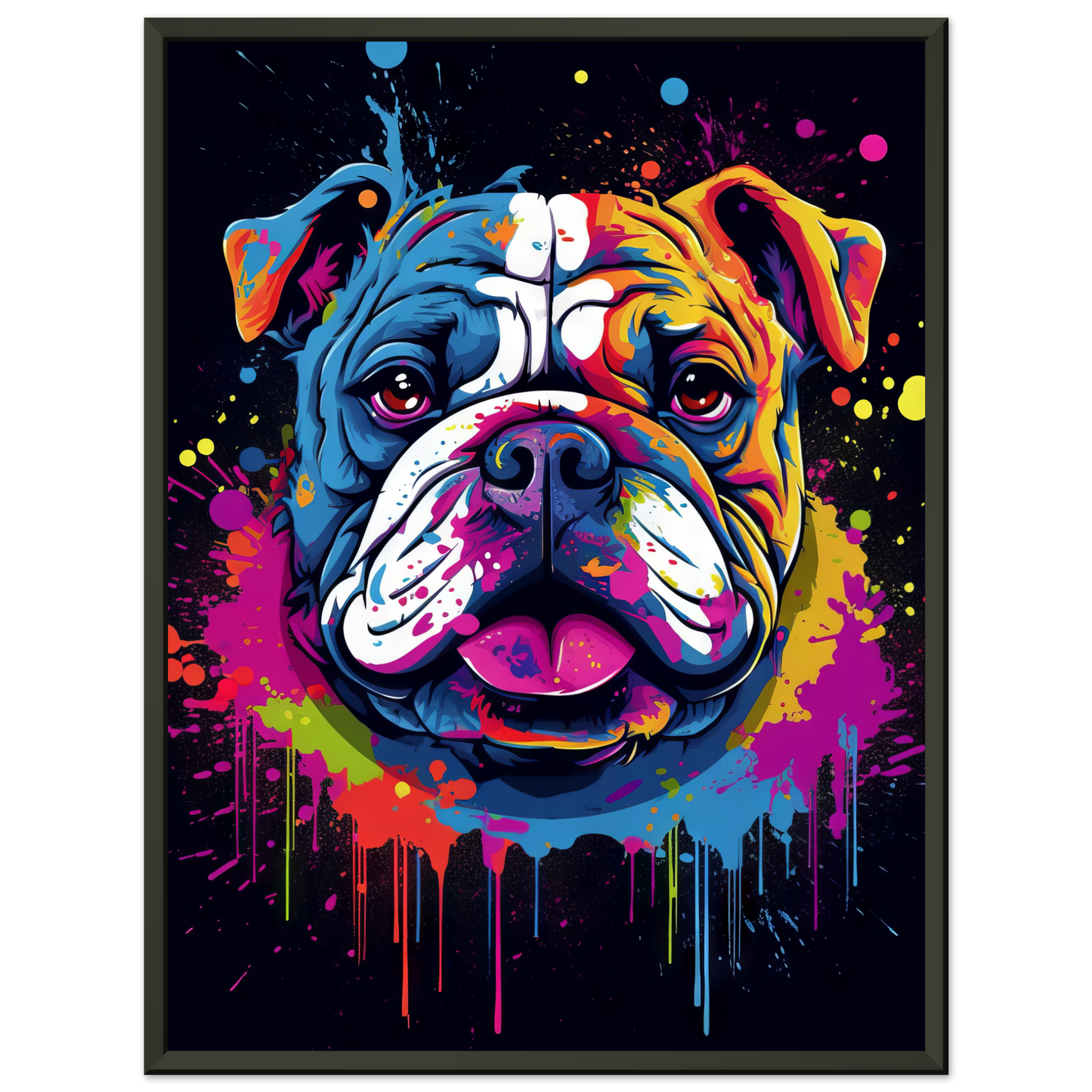 Dog Bulldog Pop Art (DOG104)