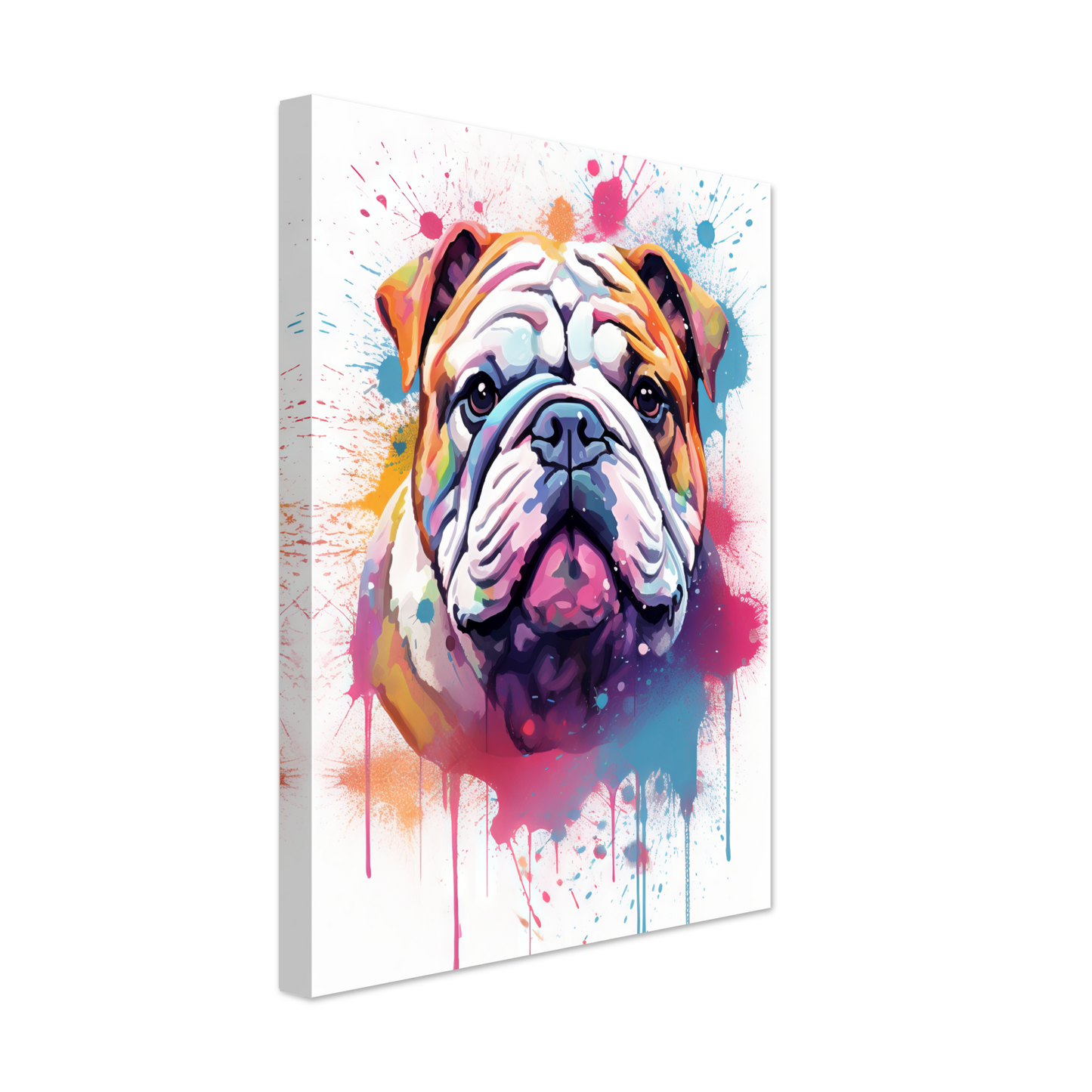 Dog Bulldog Pop Art (DOG105)