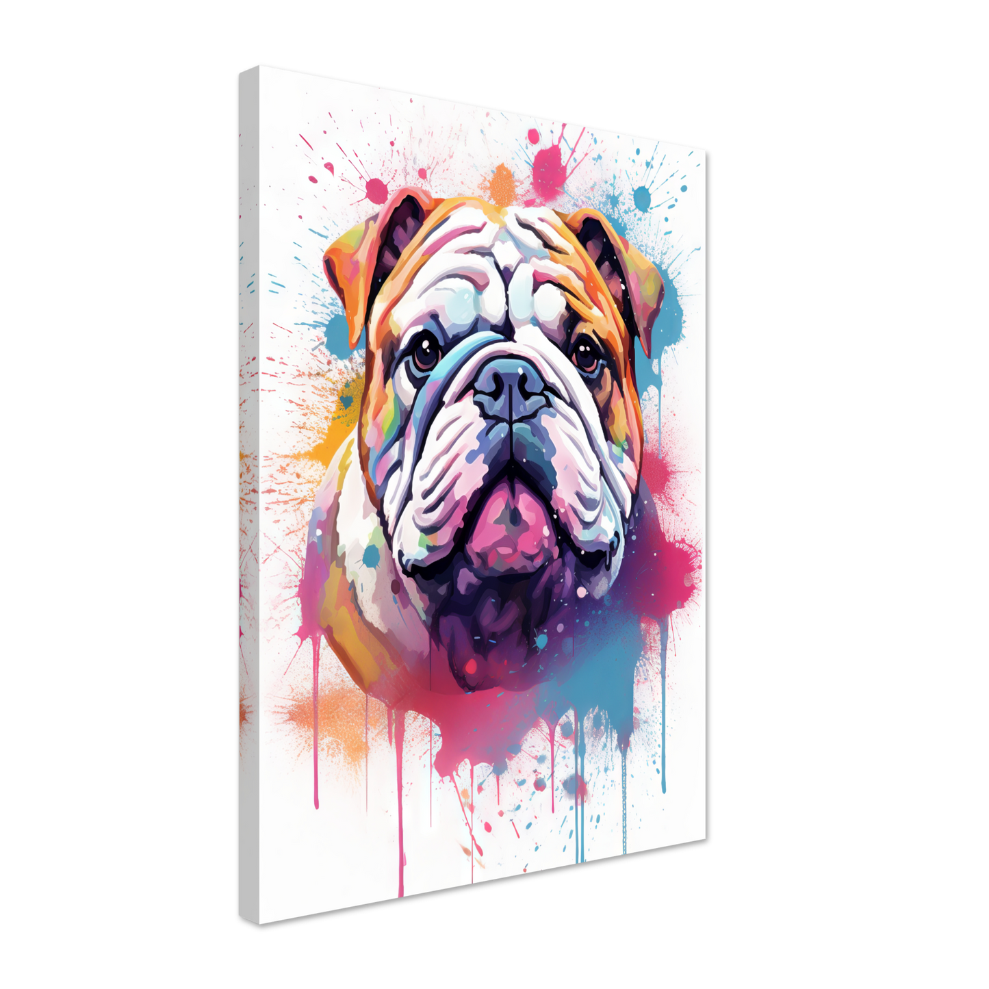 Dog Bulldog Pop Art (DOG105)