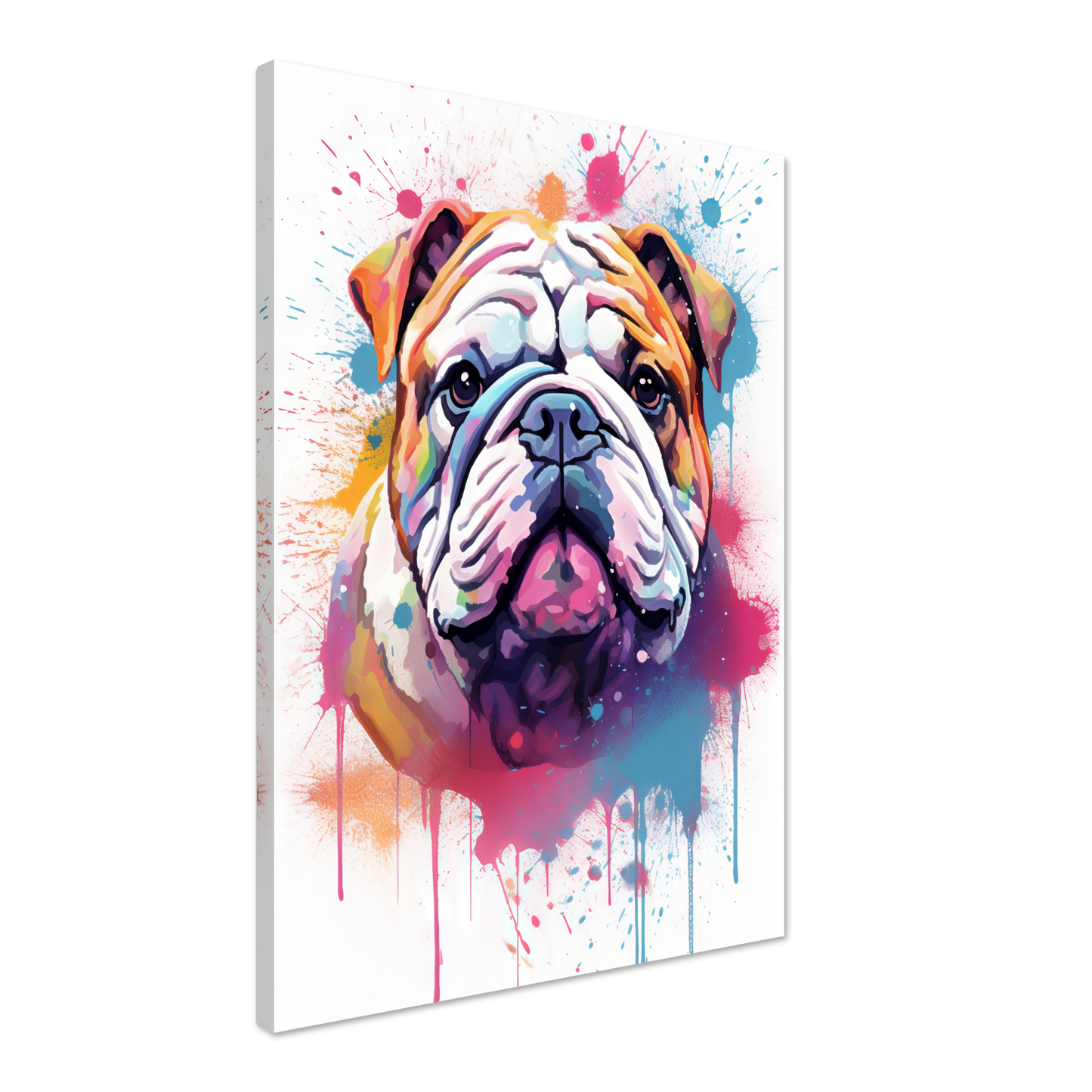 Dog Bulldog Pop Art (DOG105)