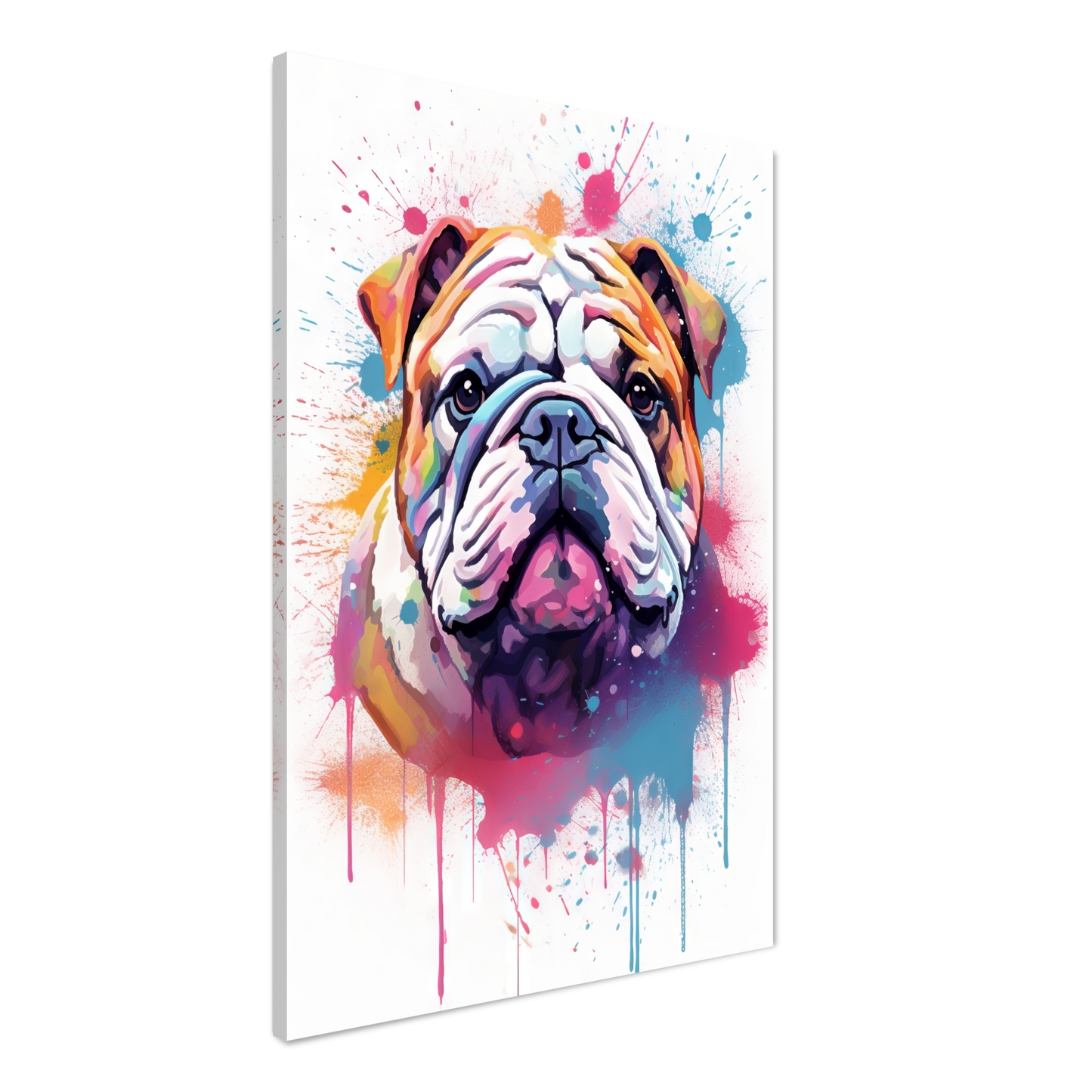 Dog Bulldog Pop Art (DOG105)