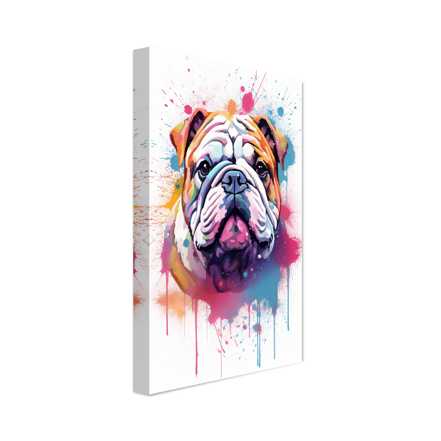 Dog Bulldog Pop Art (DOG105)