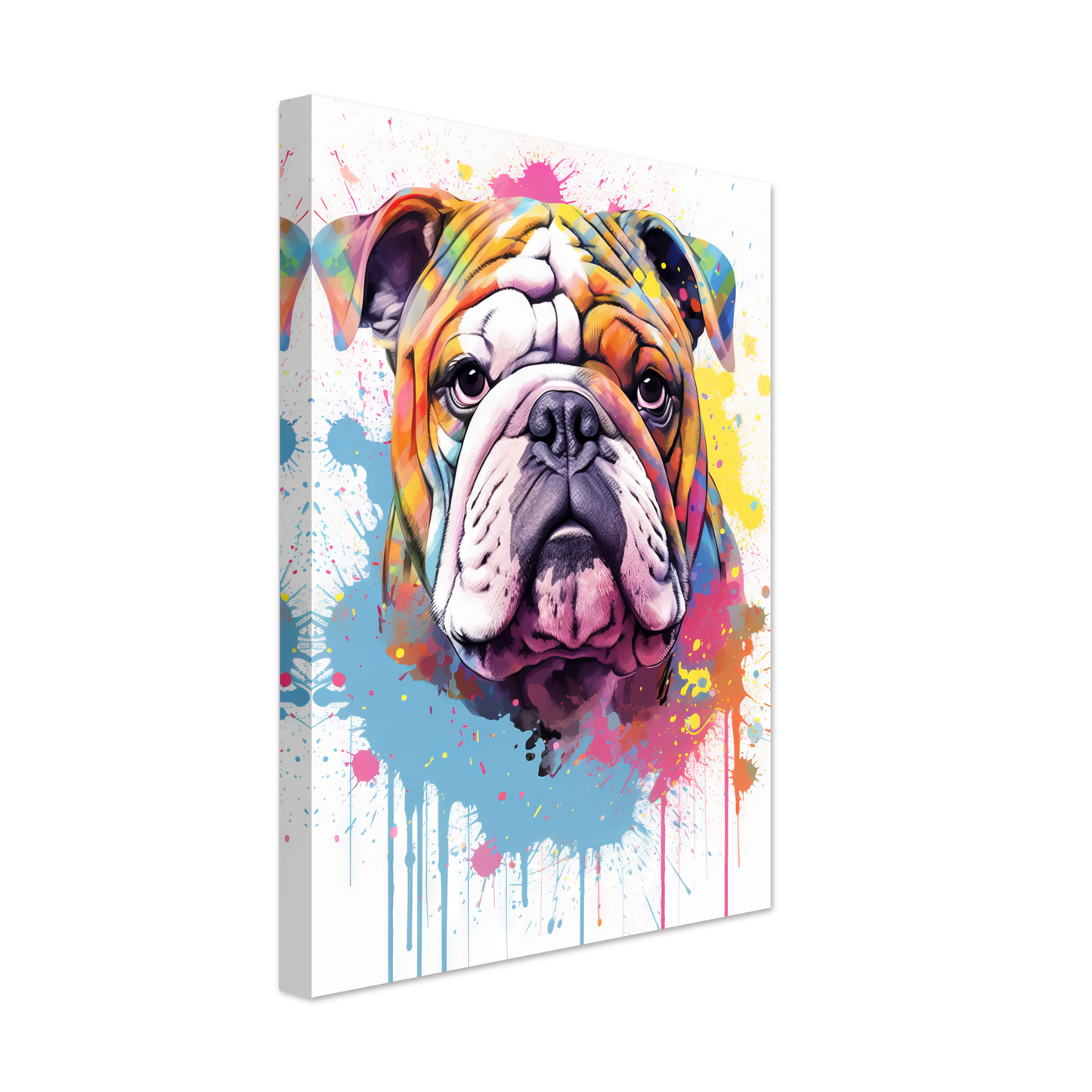 Dog Bulldog Pop Art (DOG106)