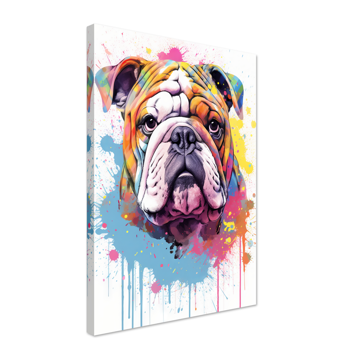 Dog Bulldog Pop Art (DOG106)