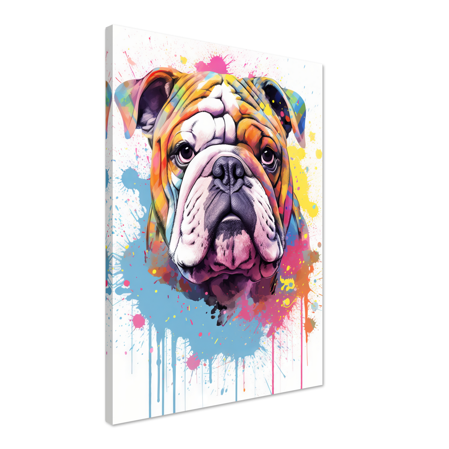 Dog Bulldog Pop Art (DOG106)