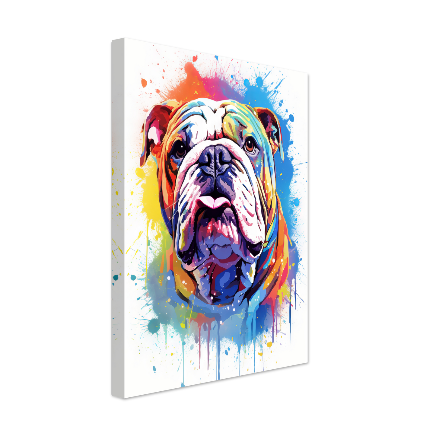 Dog Bulldog Pop Art (DOG107)