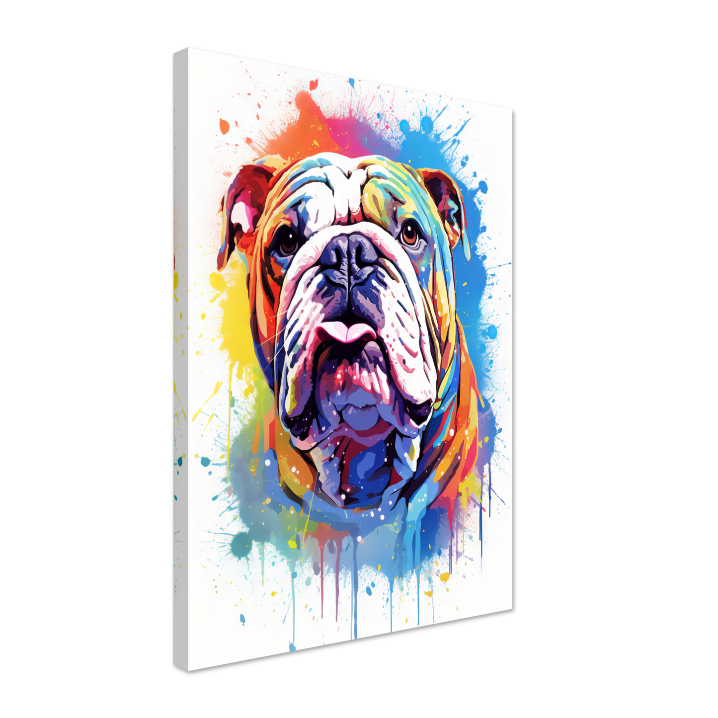Dog Bulldog Pop Art (DOG107)