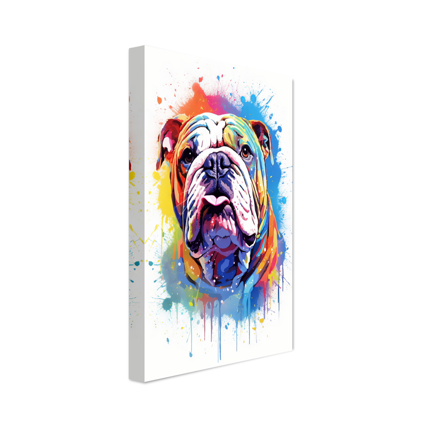 Dog Bulldog Pop Art (DOG107)