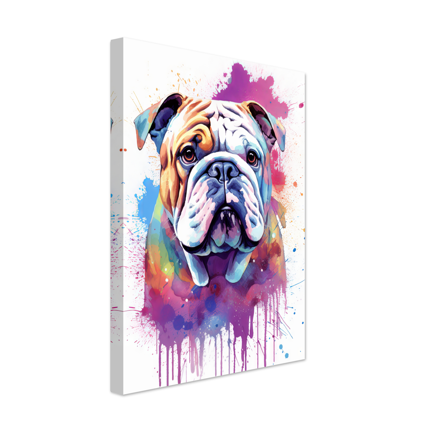 Dog Bulldog Pop Art (DOG108)