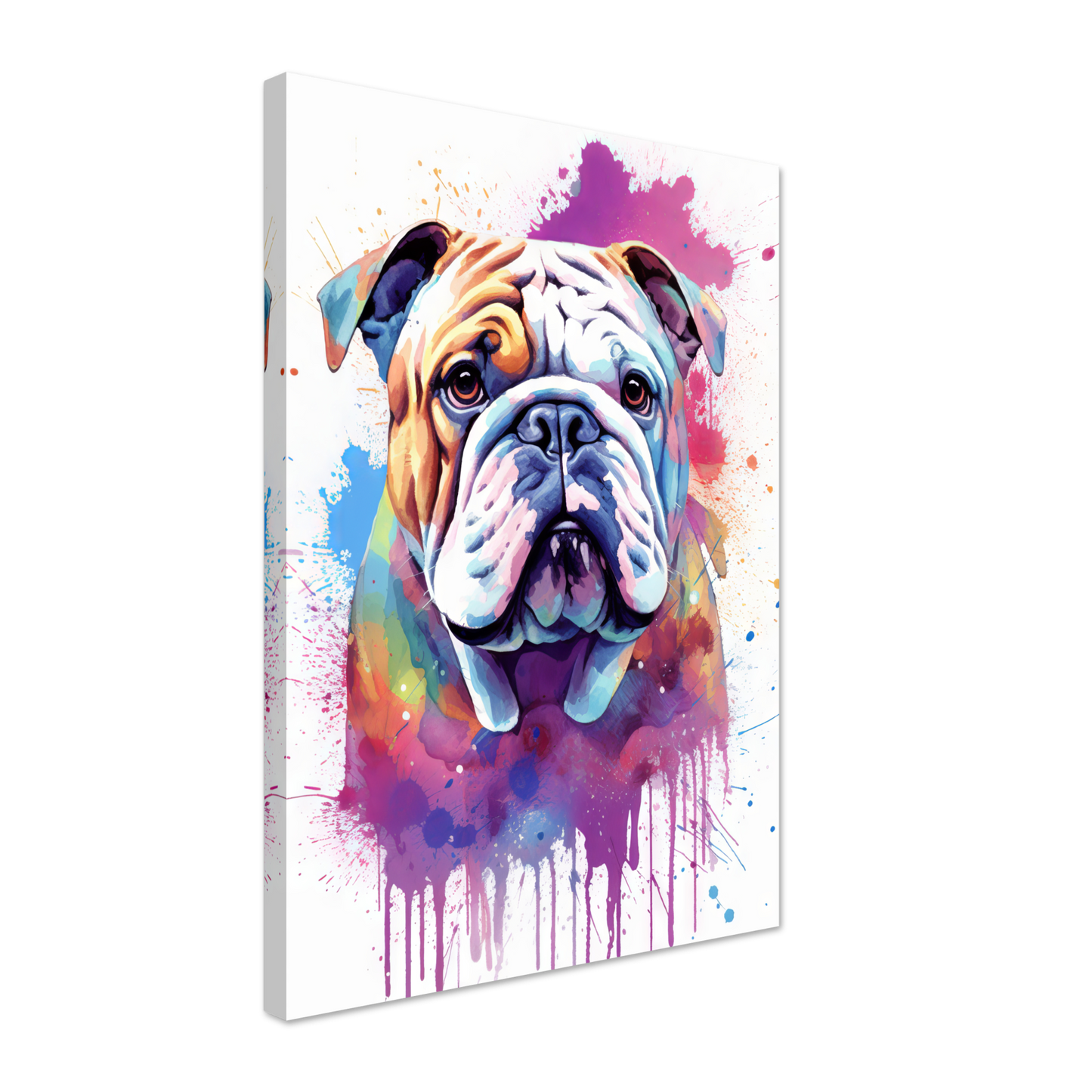 Dog Bulldog Pop Art (DOG108)