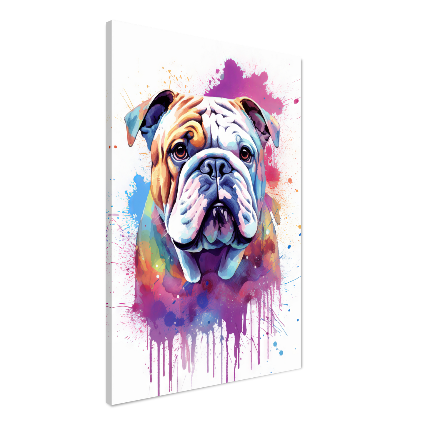 Dog Bulldog Pop Art (DOG108)