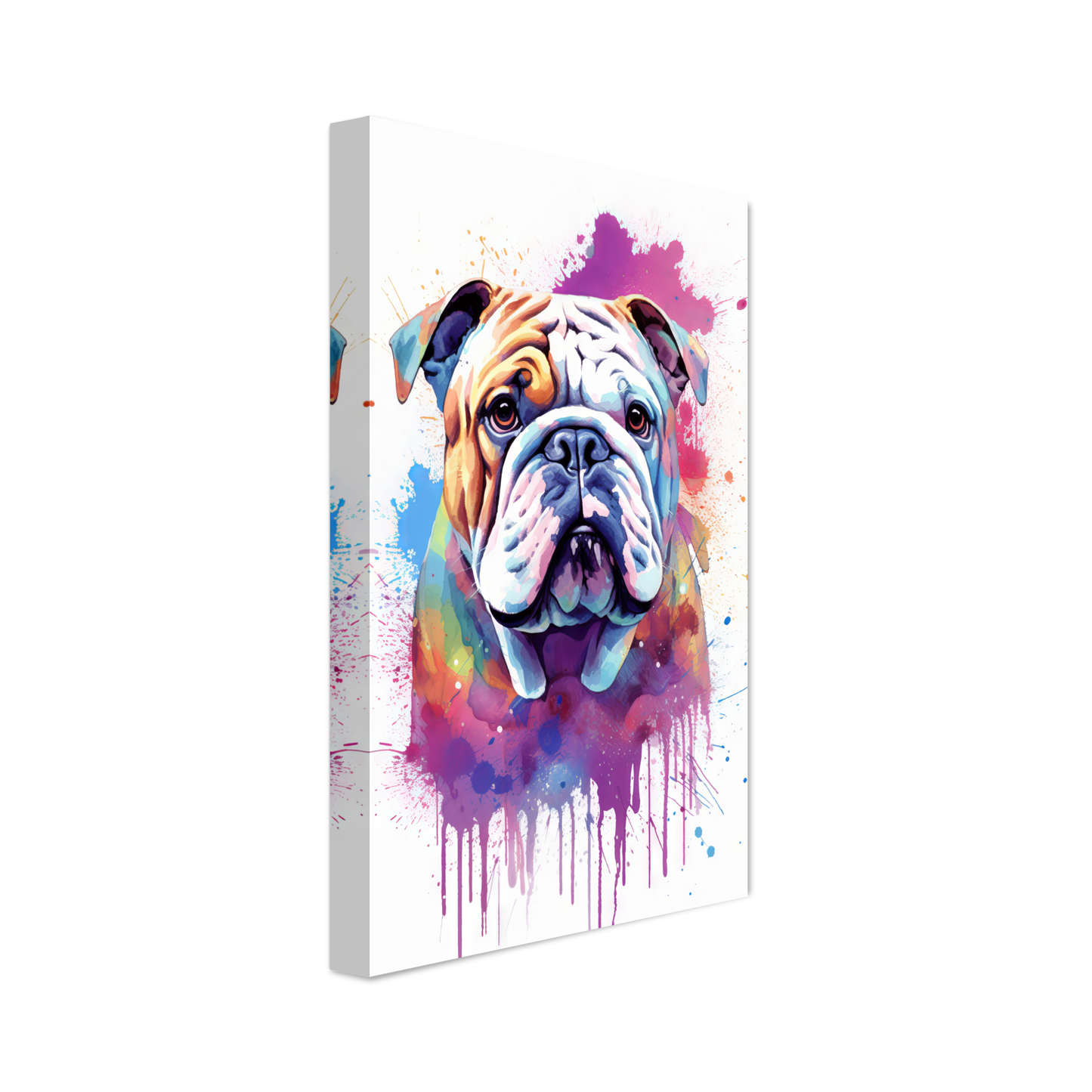 Dog Bulldog Pop Art (DOG108)