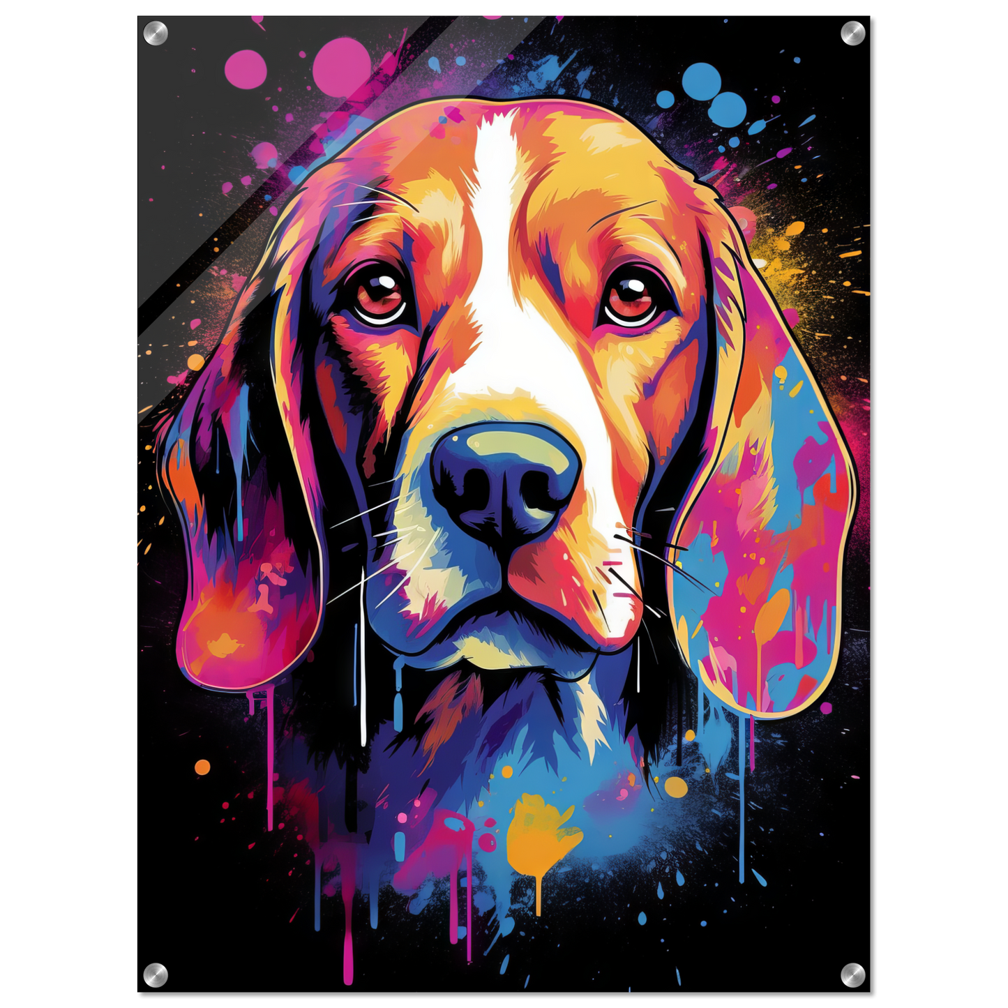 Hund Beagle Pop-Art (DOG109)
